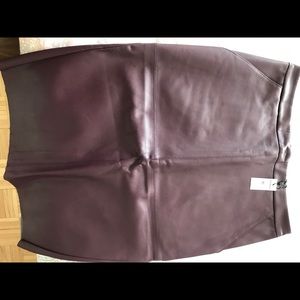 Leather (Fake/Pleather) Express Skirt — Never Worn